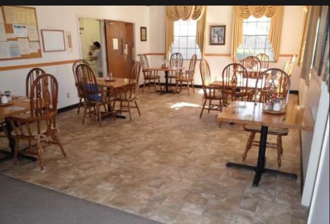 Dining and common room area at Mountbatten House